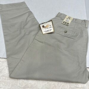 NWT Lee casuals plain front pant tapered leg size 12M color tan